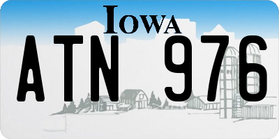 IA license plate ATN976