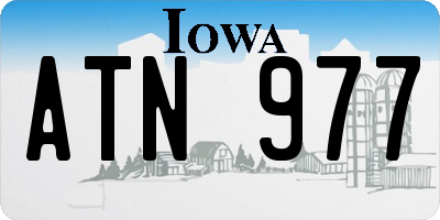 IA license plate ATN977