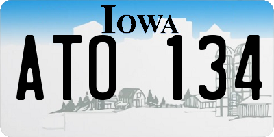 IA license plate ATO134