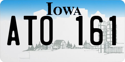 IA license plate ATO161