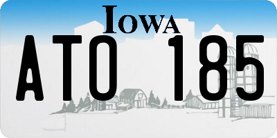 IA license plate ATO185