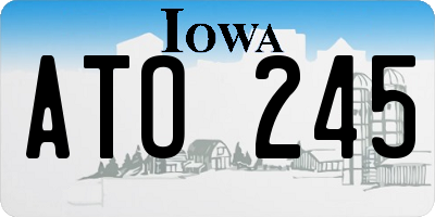 IA license plate ATO245
