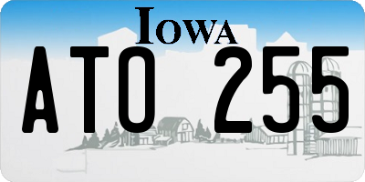 IA license plate ATO255
