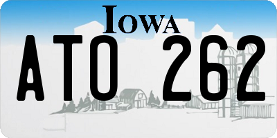 IA license plate ATO262