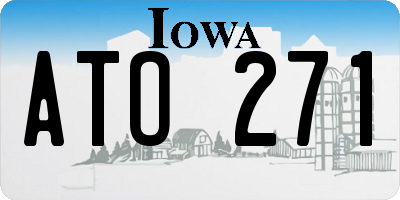 IA license plate ATO271