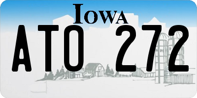 IA license plate ATO272