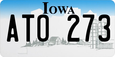 IA license plate ATO273