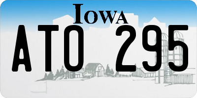 IA license plate ATO295