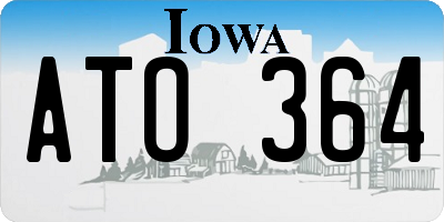 IA license plate ATO364