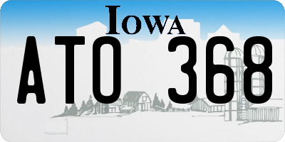 IA license plate ATO368