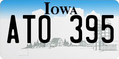 IA license plate ATO395