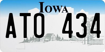 IA license plate ATO434