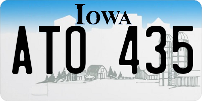 IA license plate ATO435
