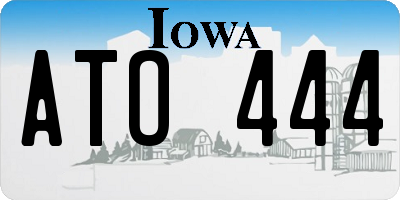 IA license plate ATO444