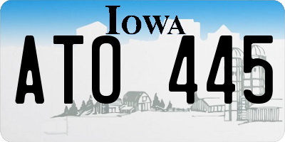 IA license plate ATO445