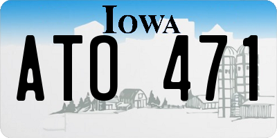 IA license plate ATO471
