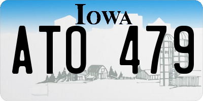 IA license plate ATO479