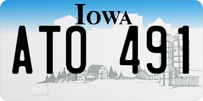 IA license plate ATO491