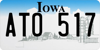 IA license plate ATO517
