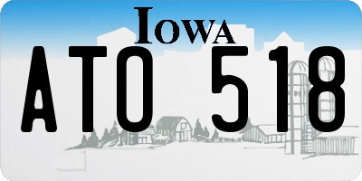 IA license plate ATO518