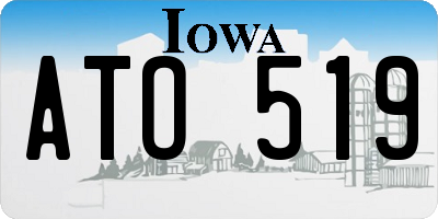 IA license plate ATO519
