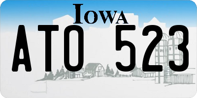 IA license plate ATO523