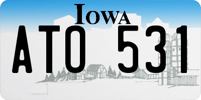 IA license plate ATO531