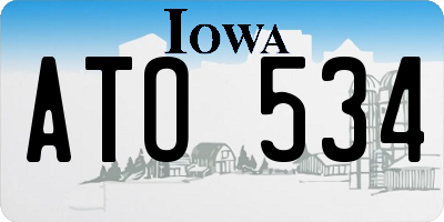 IA license plate ATO534
