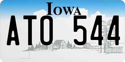 IA license plate ATO544