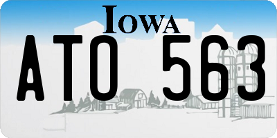 IA license plate ATO563