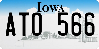 IA license plate ATO566