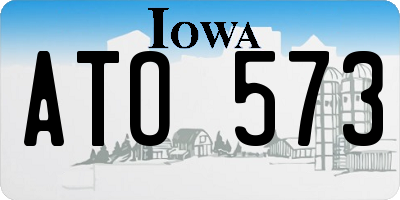 IA license plate ATO573