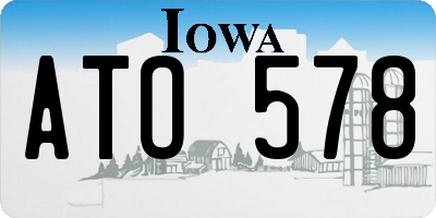 IA license plate ATO578