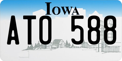 IA license plate ATO588