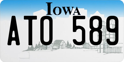 IA license plate ATO589