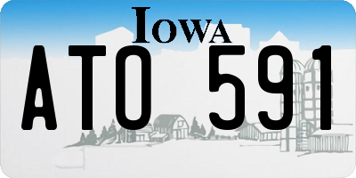 IA license plate ATO591