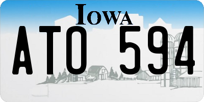IA license plate ATO594
