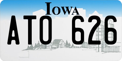 IA license plate ATO626