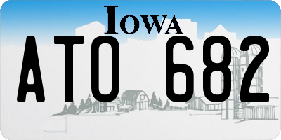 IA license plate ATO682