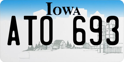 IA license plate ATO693