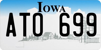 IA license plate ATO699