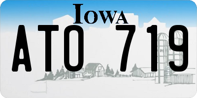 IA license plate ATO719