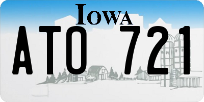 IA license plate ATO721