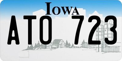 IA license plate ATO723