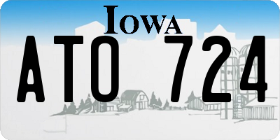 IA license plate ATO724