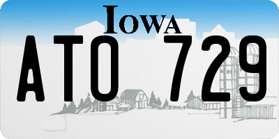 IA license plate ATO729