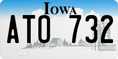 IA license plate ATO732
