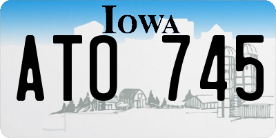 IA license plate ATO745