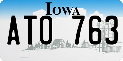 IA license plate ATO763