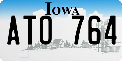 IA license plate ATO764
